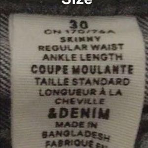 Denim black/gray jeans